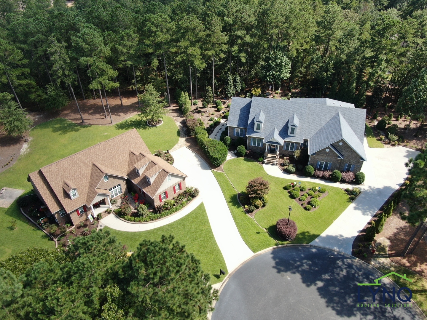 Well-maintained residential roof served by LYNQ Roofing in Columbia